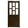900 X 1200 Aluminium Bronze Full Door , 7 Panel Obscure Glass,  - Cashbuild