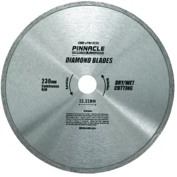 Diamond Blade Cont. Rim 230X22.22 Pinnac