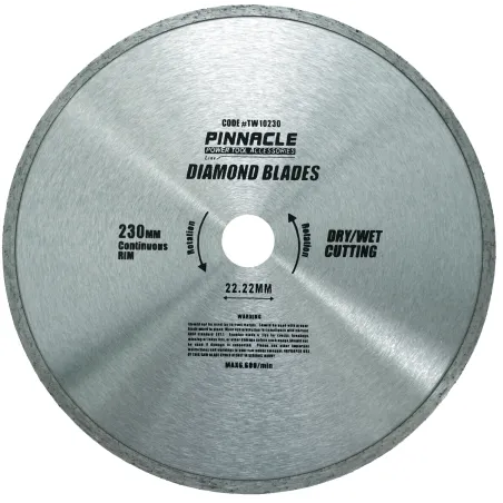 Diamond Blade Cont. Rim 230X22.22 Pinnac