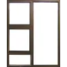 Window Frame Aluminium Ptt1818 Bronze Clear Left Hand,  - Cashbuild