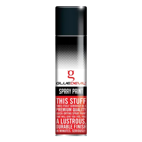 Glue Devil Spray Paint Matt Black