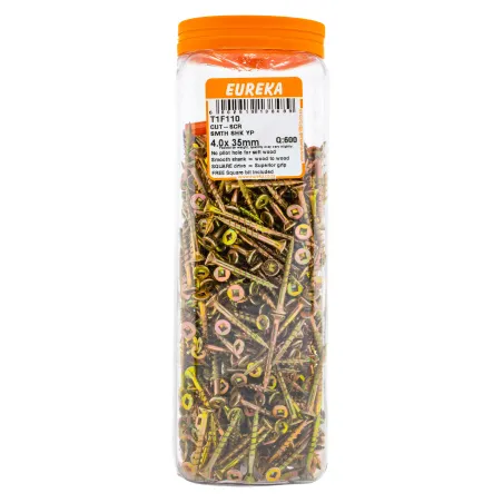Eureka Cut-Scr Smh Shk Yp 4.0X 35mm Quantity:600