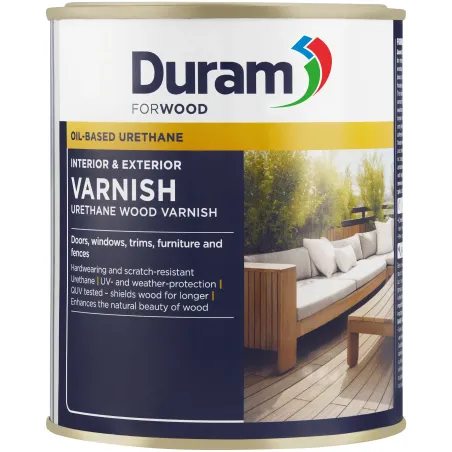Duram Varnish Gloss 1L Mahogany,  - Cashbuild