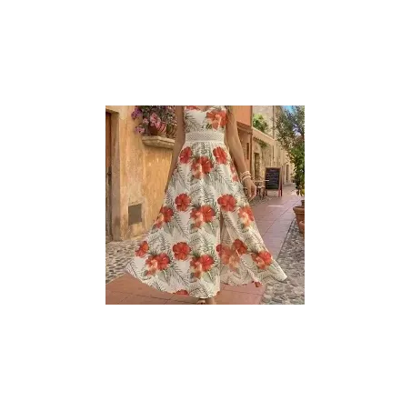 Women's Floral Summer Maxi Dress